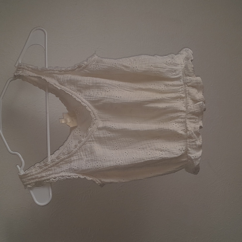 White Eyelet Women's Top